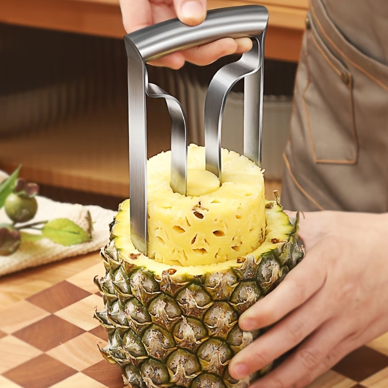 Kitchen Gadgets Tools - ที่ปอกสับปะรด ที่คว้านสับปะรด ที่หั่นสับปะรด สแตนเลส ที่ตัดผลไม้ ที่ปอกผลไม้