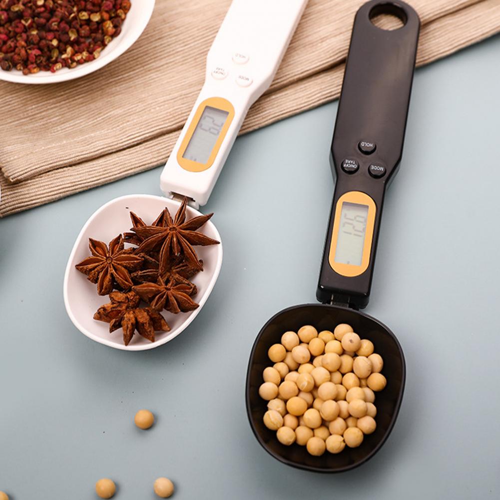 Kitchen Gadgets Under 500 - ช้อนตวงวัดน้ำหนักในครัวแบบอิเล็กทรอนิกส์ช้อนวัดน้ำหนักแบบตาชั่งดิจิตอลช้อนตักกาแฟชาน้ำตาลช้อนขนาดอุปกรณ์ที่ใช้ในครัว500กรัม/0.1กรัม