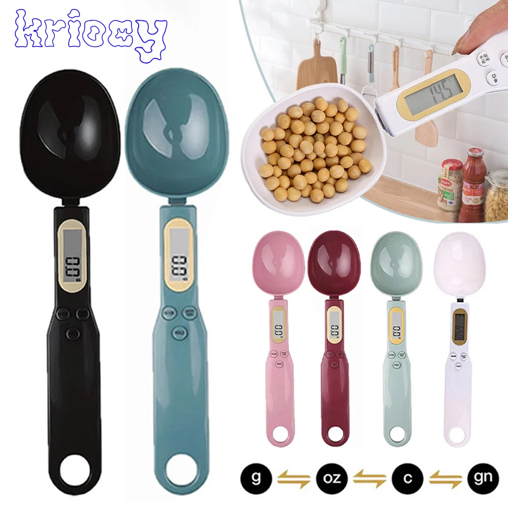 Kitchen Gadgets Under 500 - เครื่องชั่งครัวอิเล็กทรอนิกส์ 500g 0.1g LCD ดิจิตอลวัดแป้งอาหารช้อนดิจิตอลขนาดเครื่องมือครัวขนาดเล็กสําหรับกาแฟนมขนาด