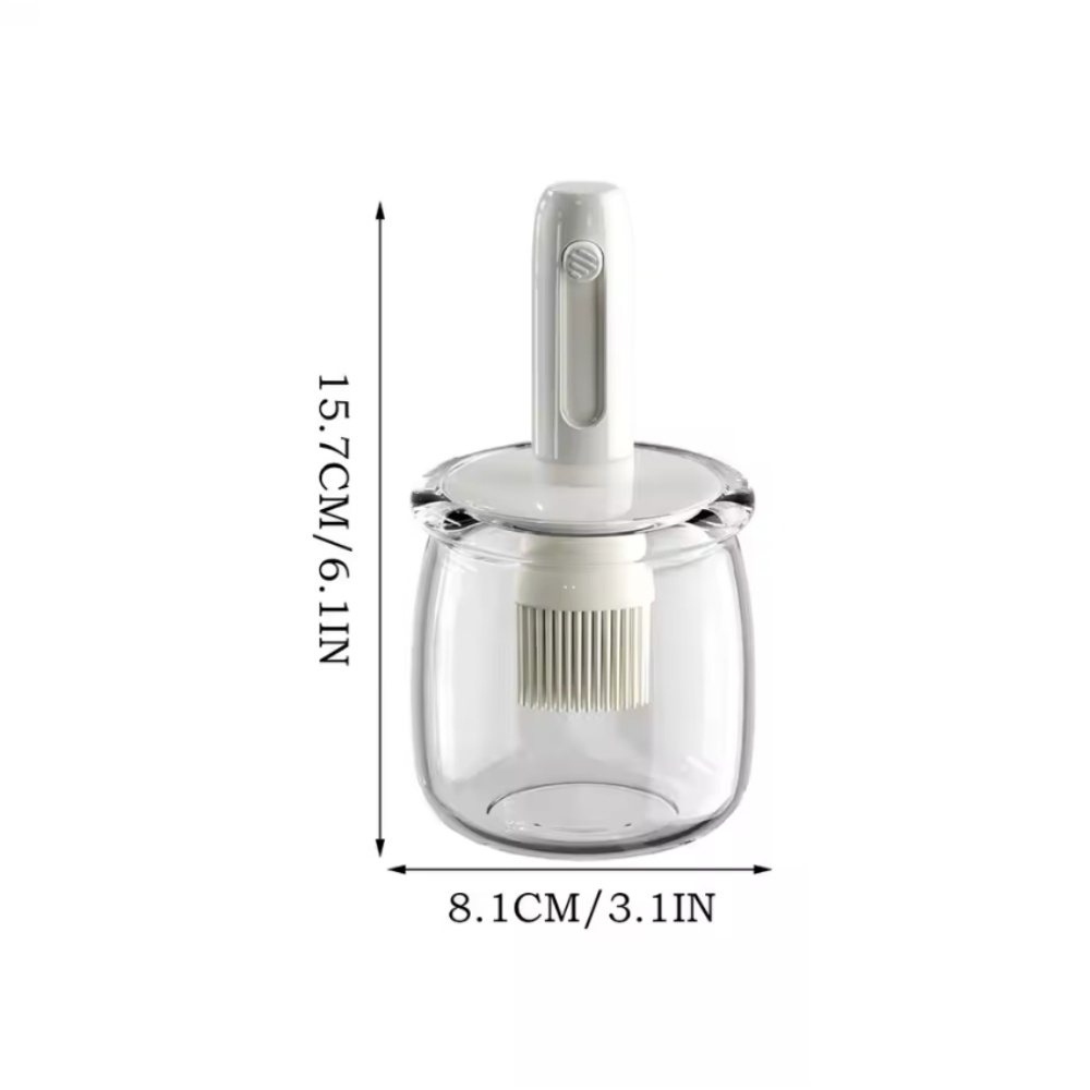 ที่จ่ายน้ำมันปรุงอาหาร， ขวดน้ำ - Kitchen Gadgets Dispenser Brush Holder บทวิจารณ์และราคา