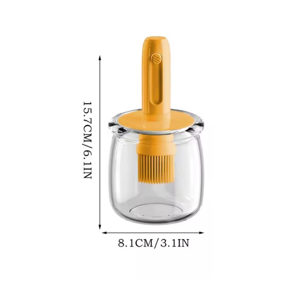 ที่จ่ายน้ำมันปรุงอาหาร， ขวดน้ำ - Kitchen Gadgets Dispenser Brush Holder บทวิจารณ์และราคา