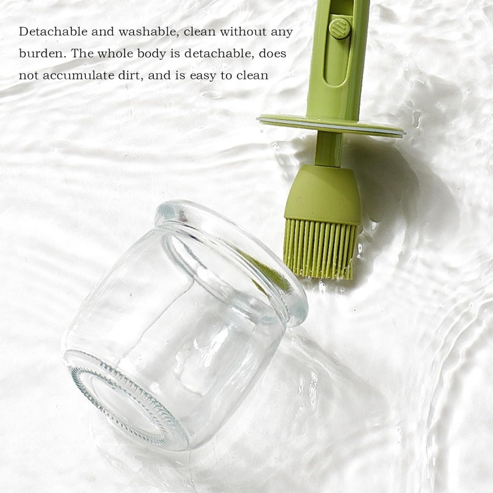 ที่จ่ายน้ำมันปรุงอาหาร， ขวดน้ำ - Kitchen Gadgets Dispenser Brush Holder บทวิจารณ์และราคา