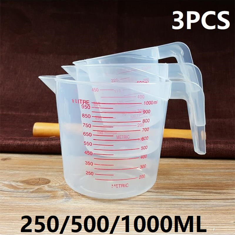3PCS 250/500/1000ML วัด Easuri - Kitchen Gadgets Under 500 บทวิจารณ์และราคา