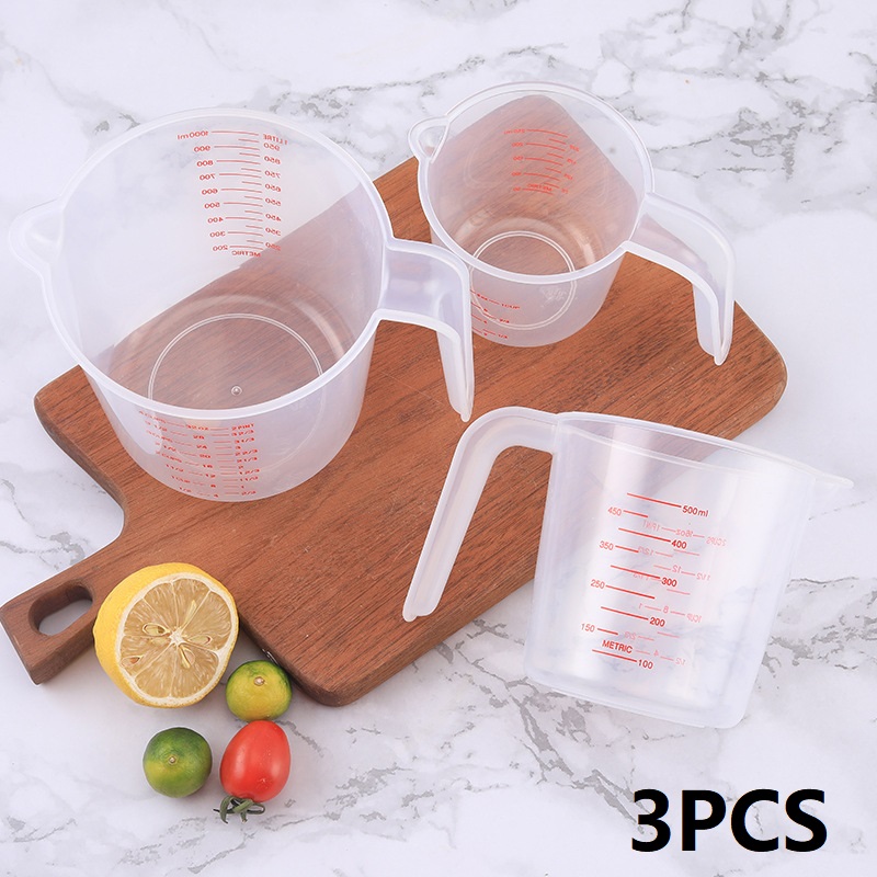 3PCS 250/500/1000ML วัด Easuri - Kitchen Gadgets Under 500 บทวิจารณ์และราคา