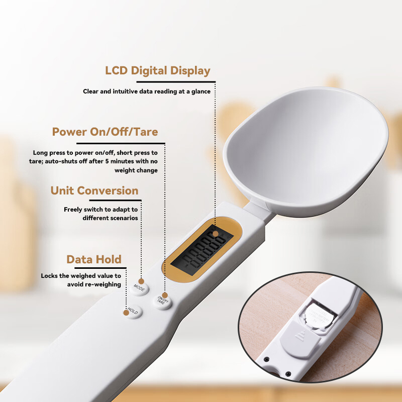ช้อนตวงดิจิตอล LCD ปรับได้ เคร - Kitchen Gadgets Under 500 บทวิจารณ์และราคา