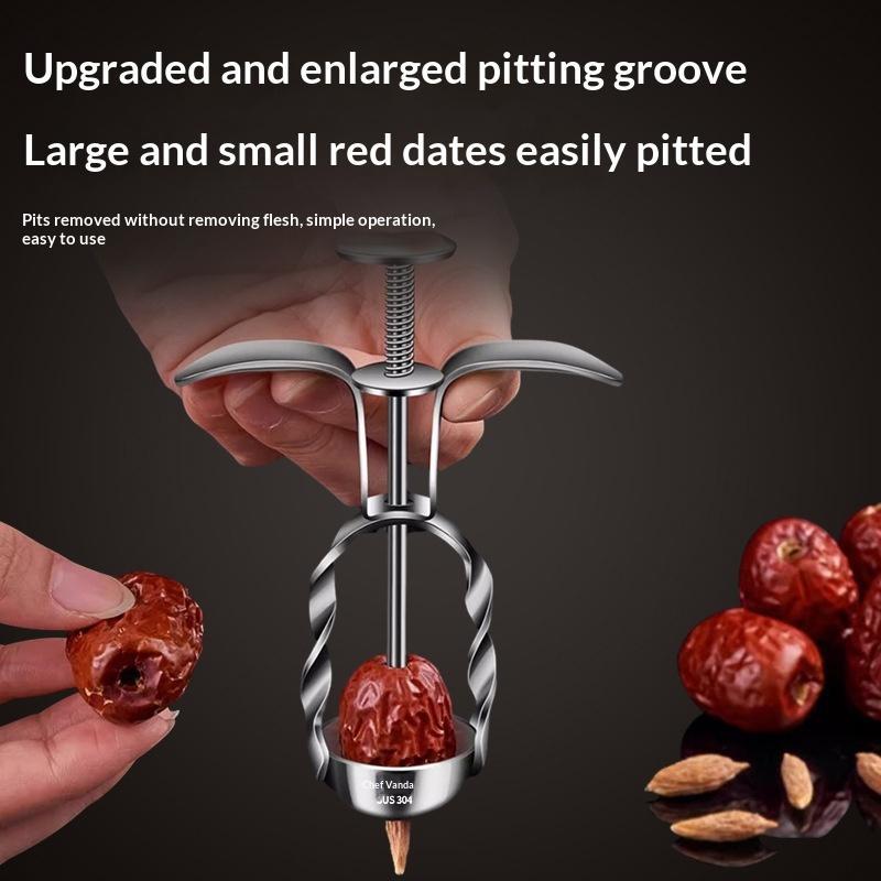 ที่คว้านเมล็ดผลไม้สแตนเลส สีแด - Kitchen Gadgets Tools บทวิจารณ์และราคา