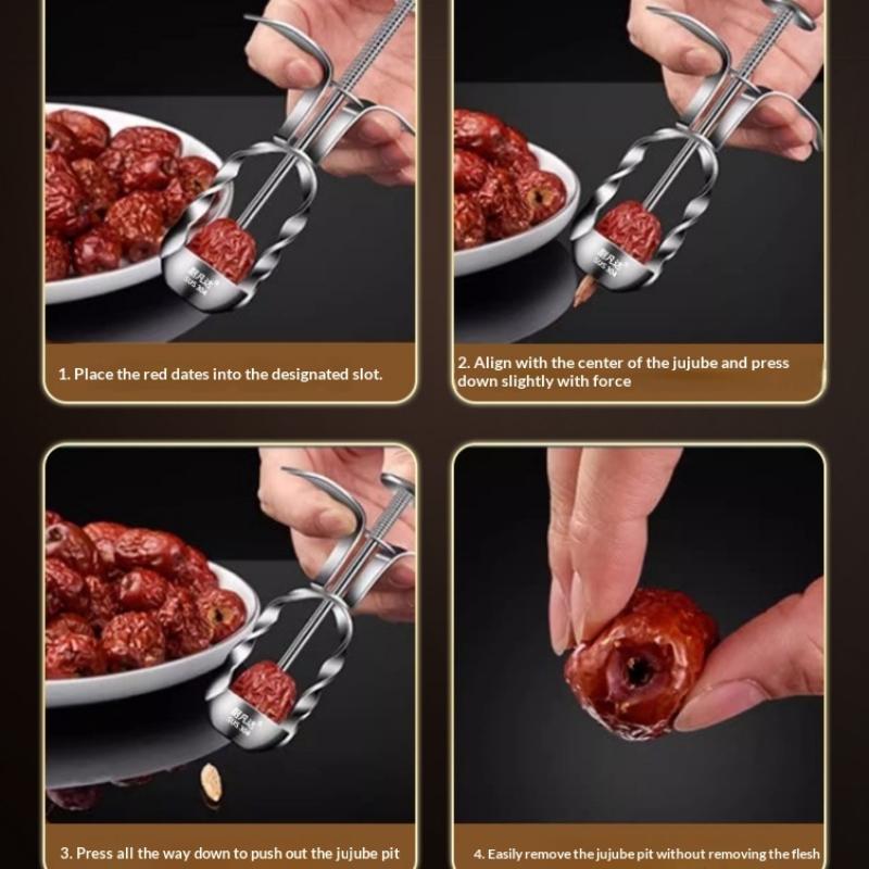 ที่คว้านเมล็ดผลไม้สแตนเลส สีแด - Kitchen Gadgets Tools บทวิจารณ์และราคา