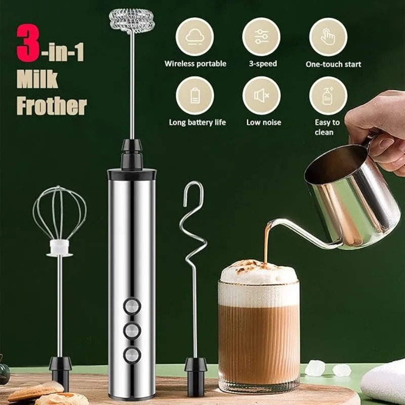 เครื่องตีฟองนมไฟฟ้าแบบมือถือ M - Kitchen Gadgets Tools บทวิจารณ์และราคา