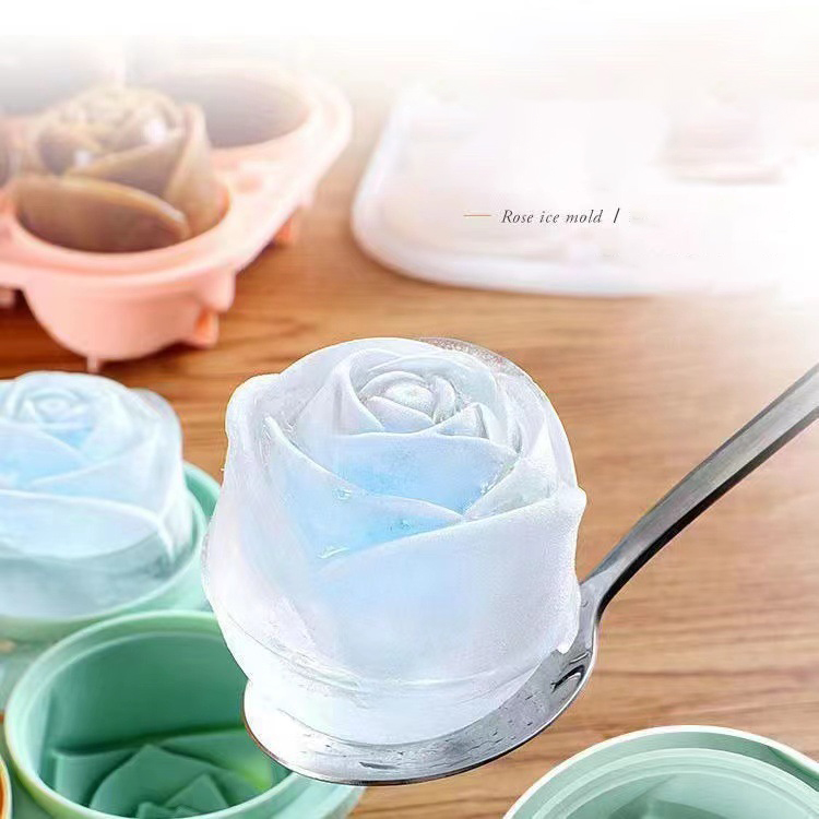 3D Rose Ice แม่พิมพ์ 4 หลุม Ic - Kitchen Handy Gadgets บทวิจารณ์และราคา