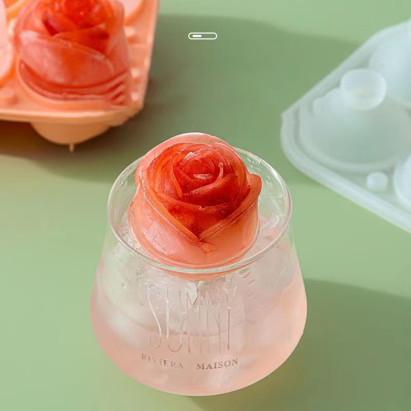 3D Rose Ice แม่พิมพ์ 4 หลุม Ic - Kitchen Handy Gadgets บทวิจารณ์และราคา