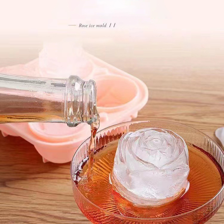 3D Rose Ice แม่พิมพ์ 4 หลุม Ic - Kitchen Handy Gadgets บทวิจารณ์และราคา