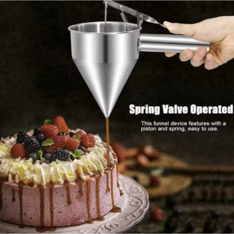 กรวยจ่ายของเหลวสแตนเลสขนาด 600 - Kitchen Handy Gadgets บทวิจารณ์และราคา